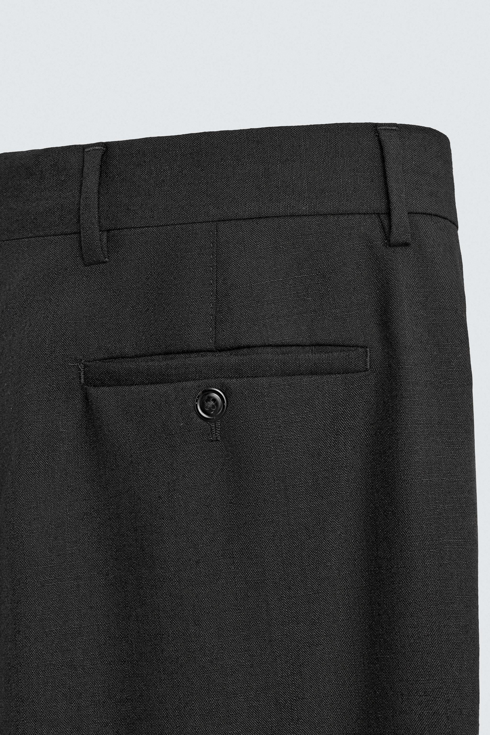 100% WOOL SUIT PANTS